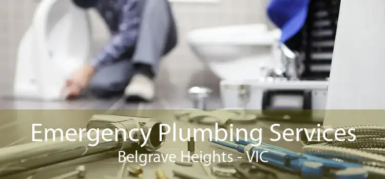Emergency Plumbing Services Belgrave Heights - VIC
