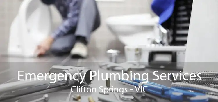 Emergency Plumbing Services Clifton Springs - VIC