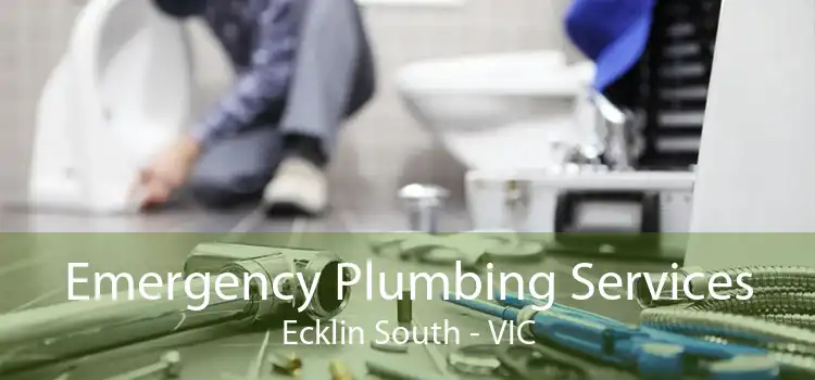Emergency Plumbing Services Ecklin South - VIC