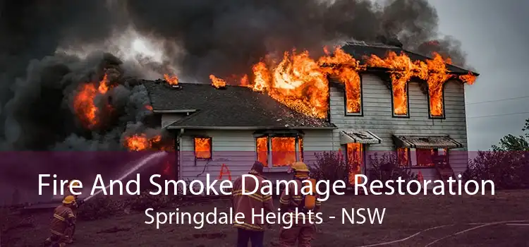 Fire And Smoke Damage Restoration Springdale Heights - NSW