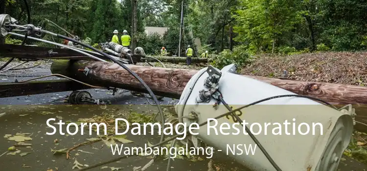 Storm Damage Restoration Wambangalang - NSW